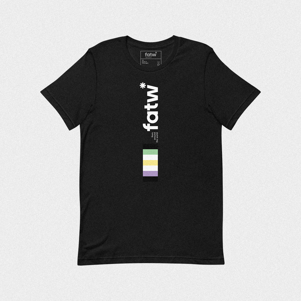 flag tee black