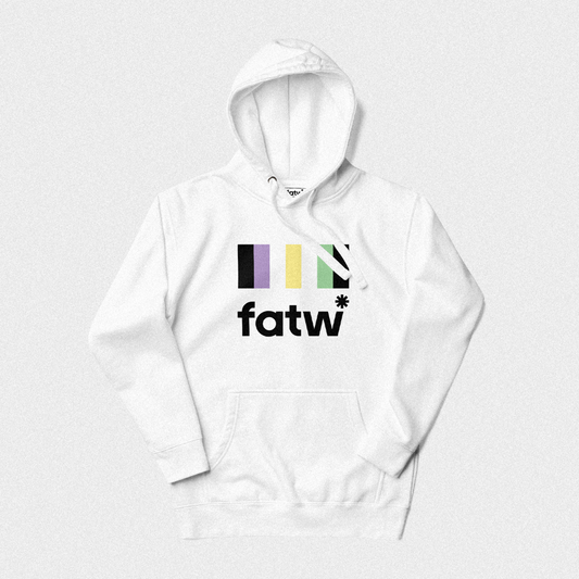 flag hoodie white