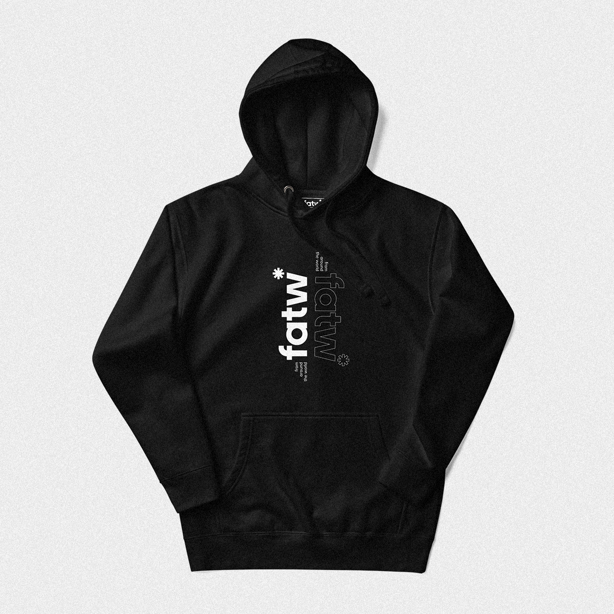 iconic hoodie black