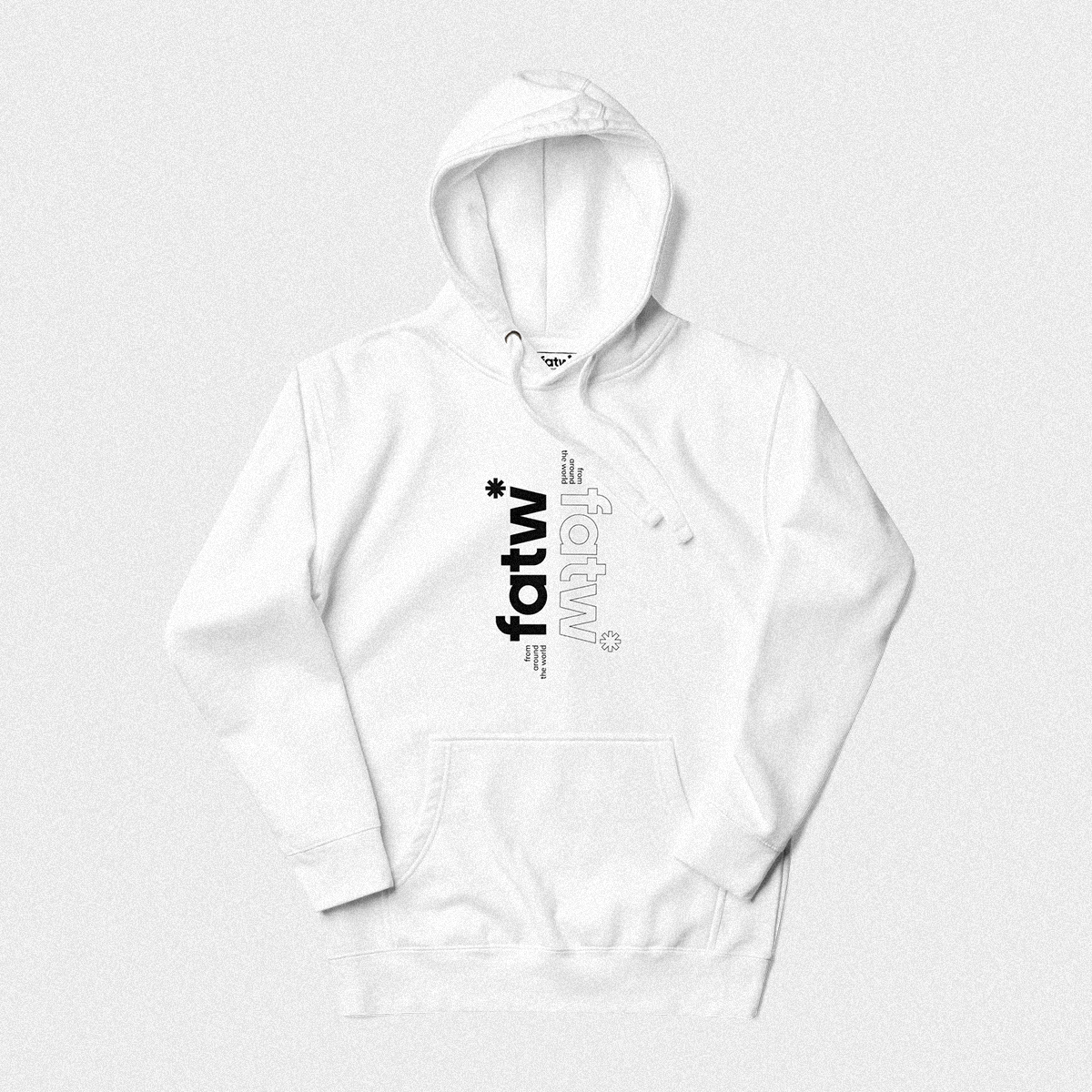 iconic hoodie white