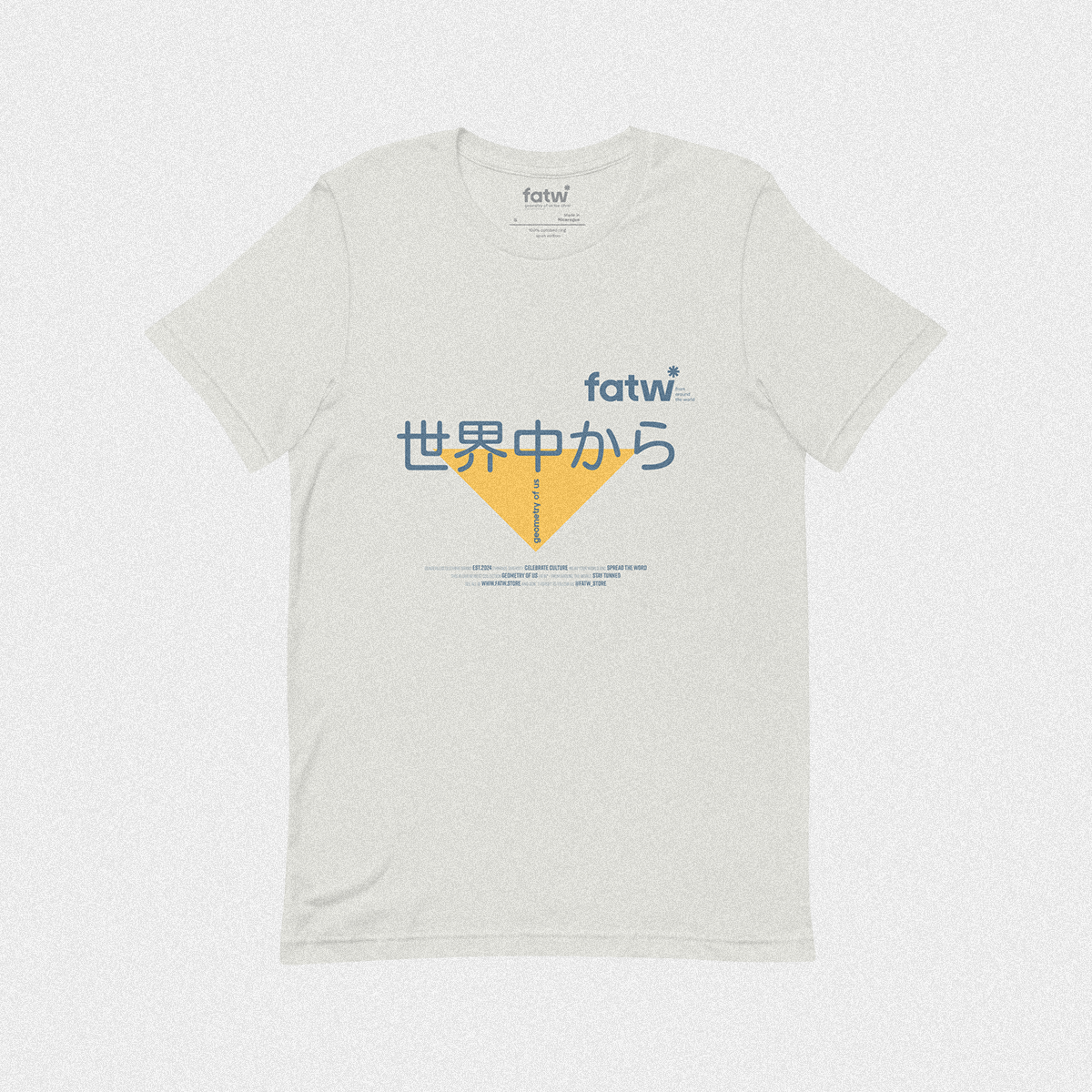 geometry of us tee silver